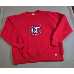 Vintage 1990s Montreal Canadiens Russell Athletic Crewneck Sweatshirt XL